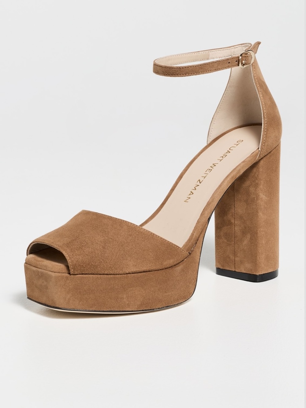 Stuart Weitzman Sabrina Ankle-Strap Platforms